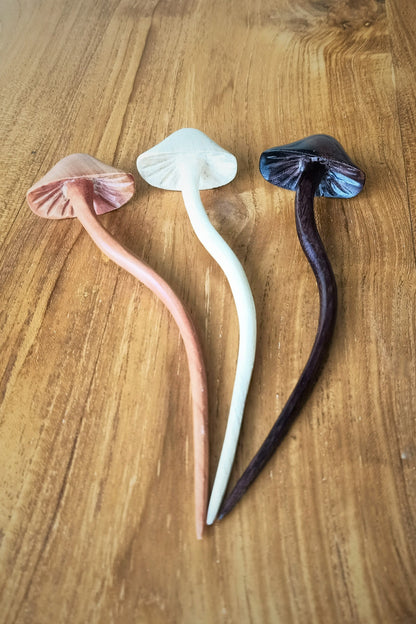 Mushroom Hair Sticks