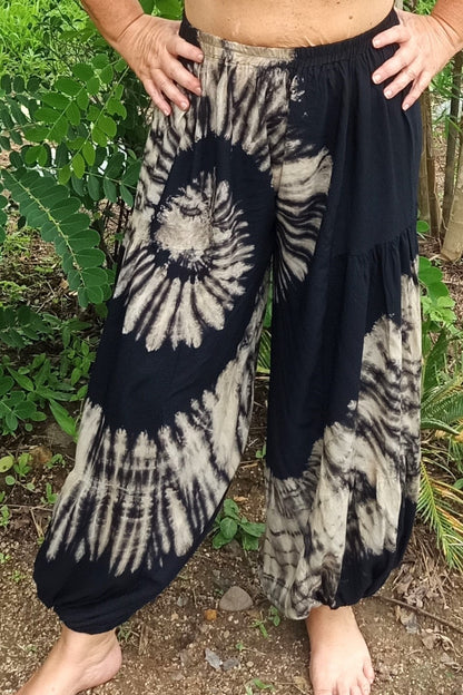 Black Swirl Harem Pants