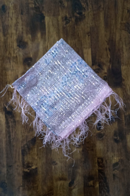 Pink Glitter Scarf