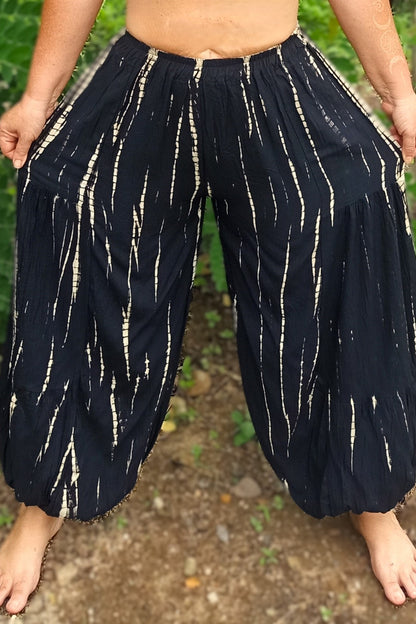 LIghtning Tie Dye Harem Pants