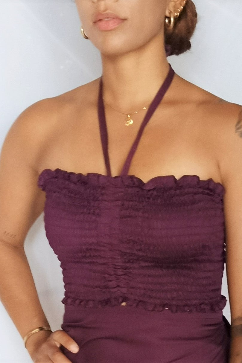 Tube Top in Plum