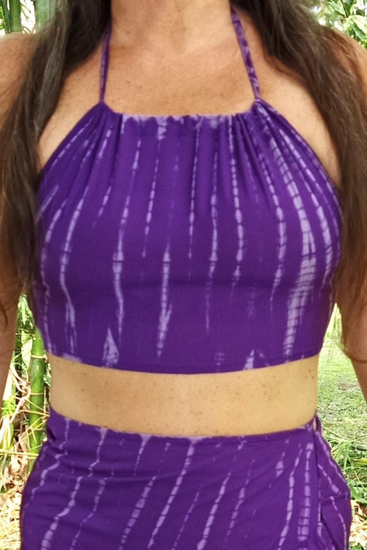 Purple Passion Tie Dye Halter Top