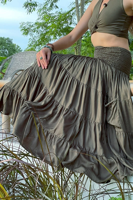 Aphrodite Skirt in Sage