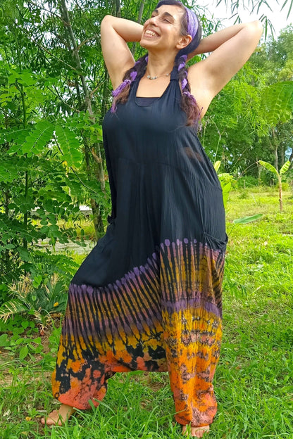 Tropical Sunset Tie Dye Jumpsuit