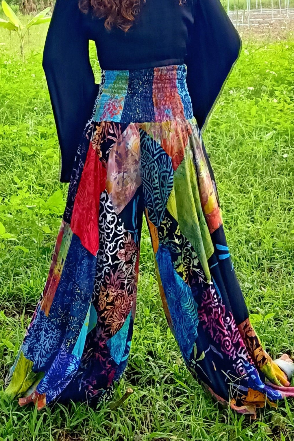 Patchwork Palazzo Pants