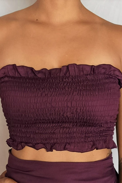 Tube Top in Plum