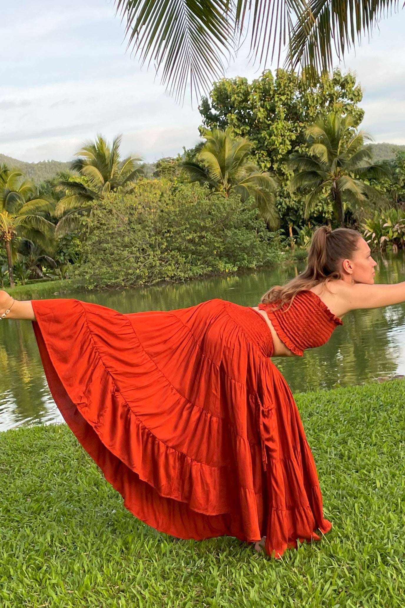 Aphrodite Skirt in Rust