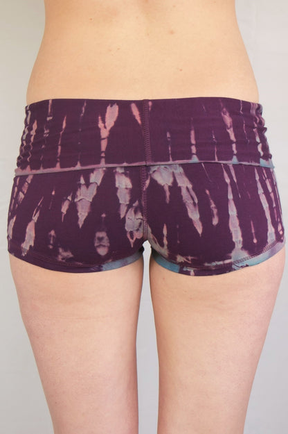 Amethyst Tie Dye Yoga Shorts